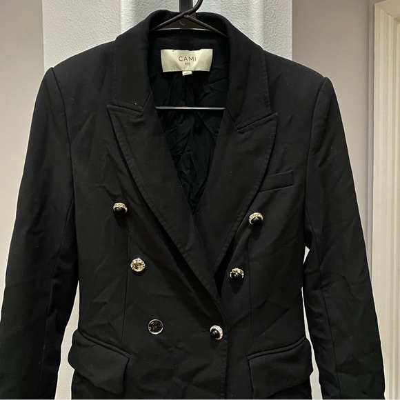 CAMI NYC bruna blazer in black Size Small Flaw - Picture 5 of 11